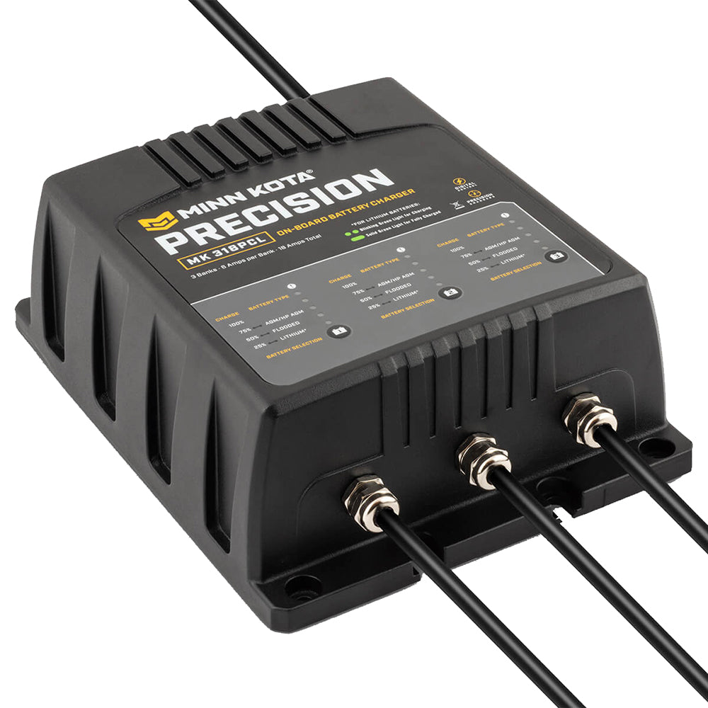 Minn Kota MK-318 PCL 3 Bank x 6 AMP On-Board Precision Charger