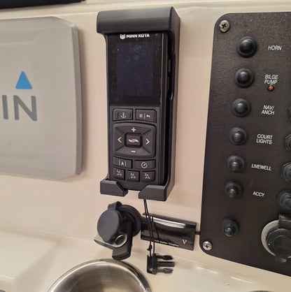 Minn Kota Advanced GPS wireless remote holder by ShoreWright, marine-grade ASA mount, view 6