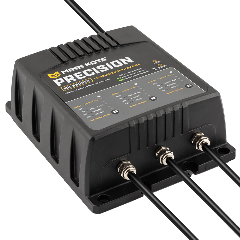 Minn Kota MK-330 PCL 3 Bank x 10 AMP On-Board Precision Charger