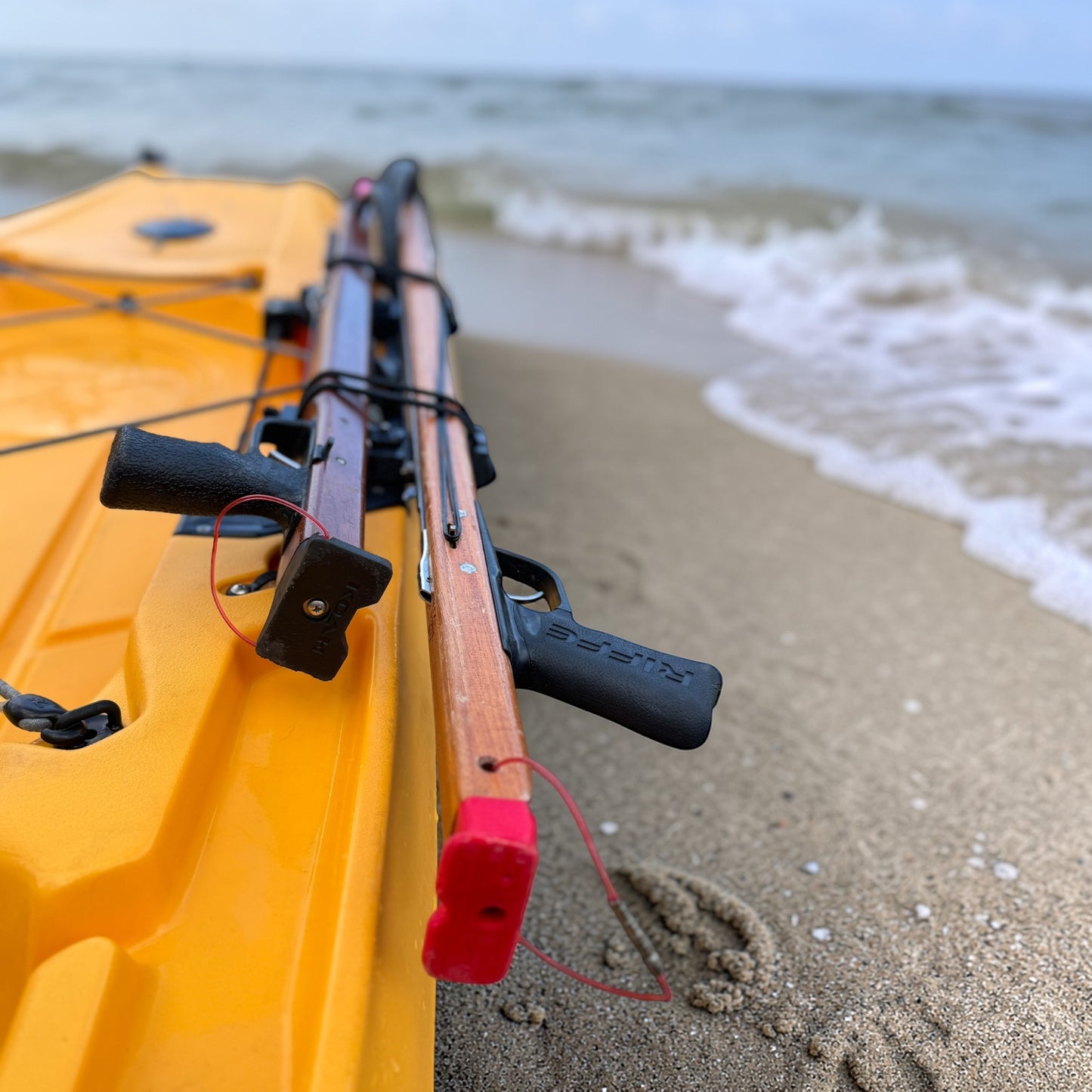 Kayak Track Mount Speargun Rack | Gear Track Rail Holder