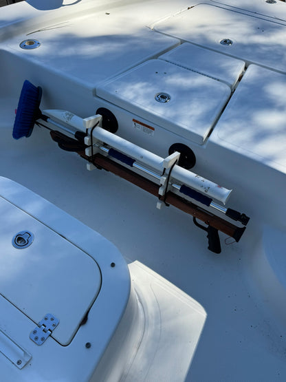Horizontal Boat Speargun & Pole Spear Rack | No Drill or Permanent Mount