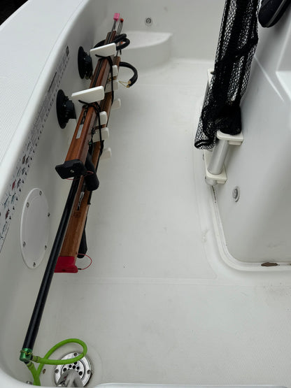 Horizontal Boat Speargun & Pole Spear Rack | No Drill or Permanent Mount