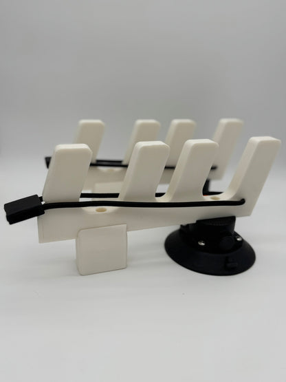 Horizontal Boat Speargun & Pole Spear Rack | No Drill or Permanent Mount