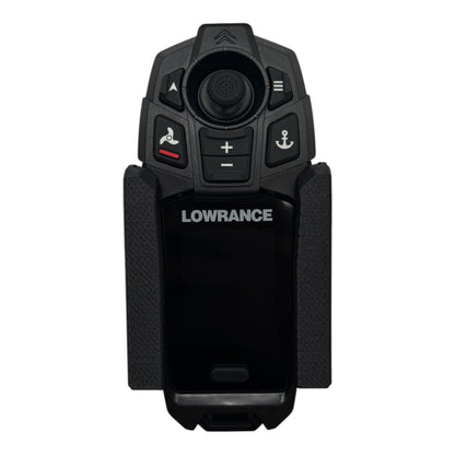Lowrance Simrad Recon trolling motor remote holder by ShoreWright, marine-grade ASA